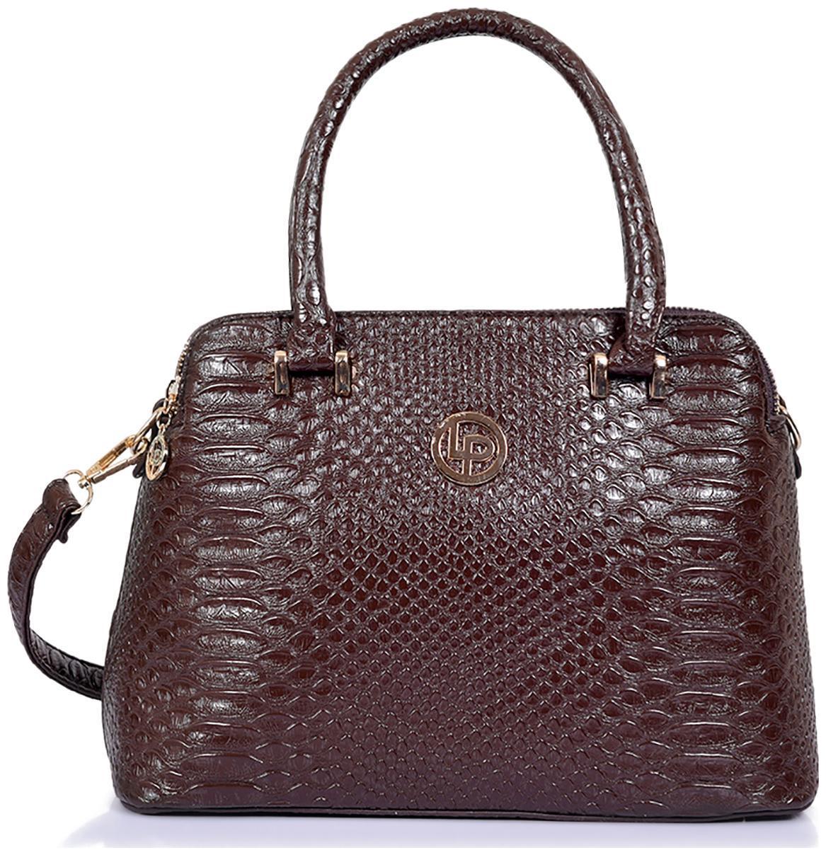 

Lino Perros Faux Leather Women Satchel - Brown