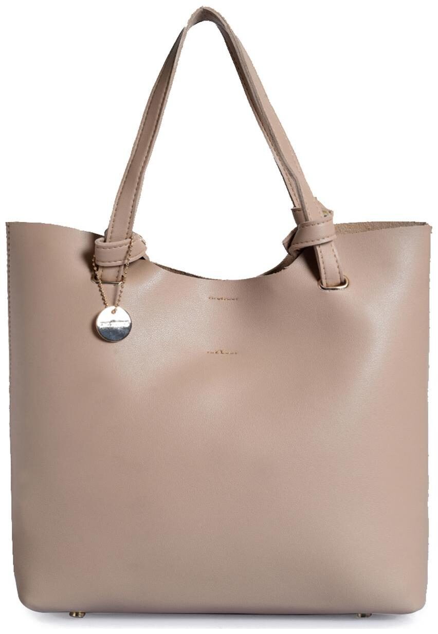 

Lino Perros Faux Leather Women Shoulder bag - Beige