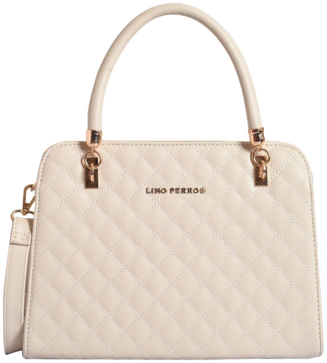 

Lino Perros Faux Leather Women Handheld bag - White