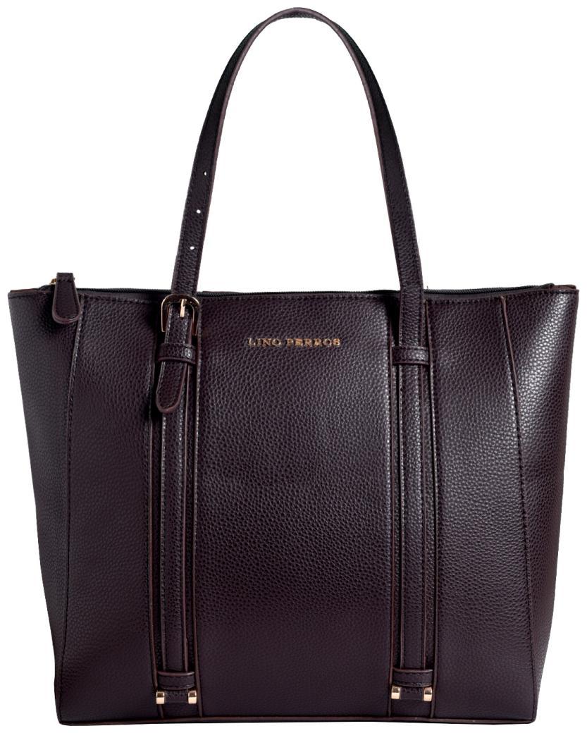 

Lino Perros Faux Leather Women Handheld bag - Brown