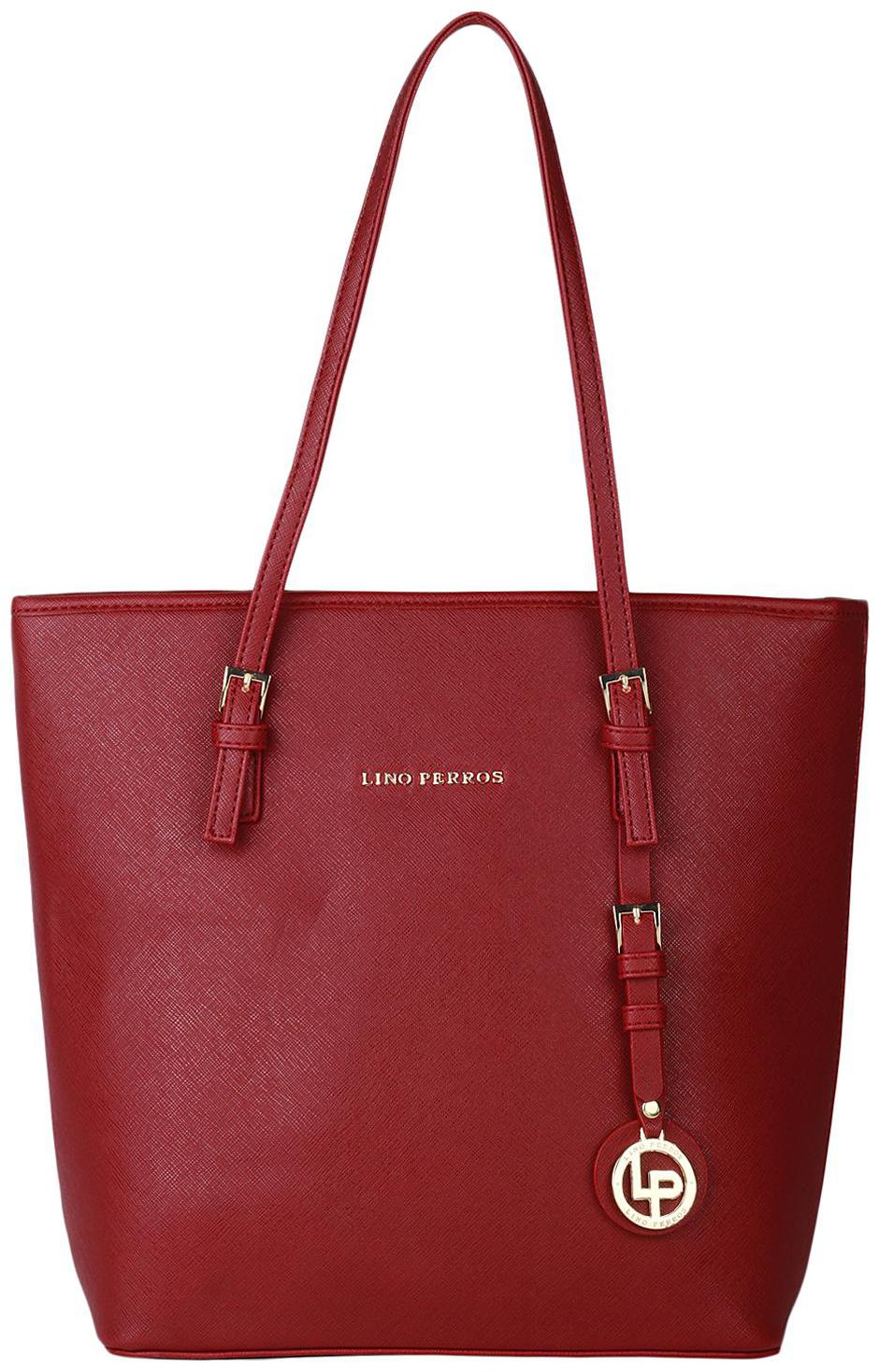 

Lino Perros Faux Leather Women Shoulder bag - Red
