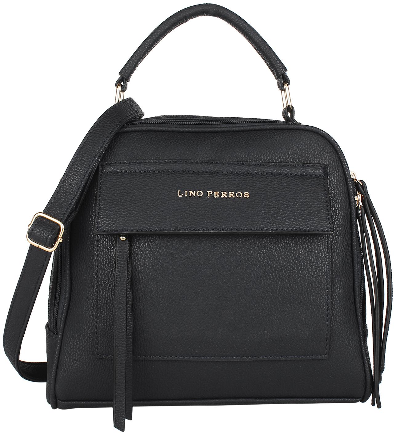 

Lino Perros Black Coloured Satchel Bag