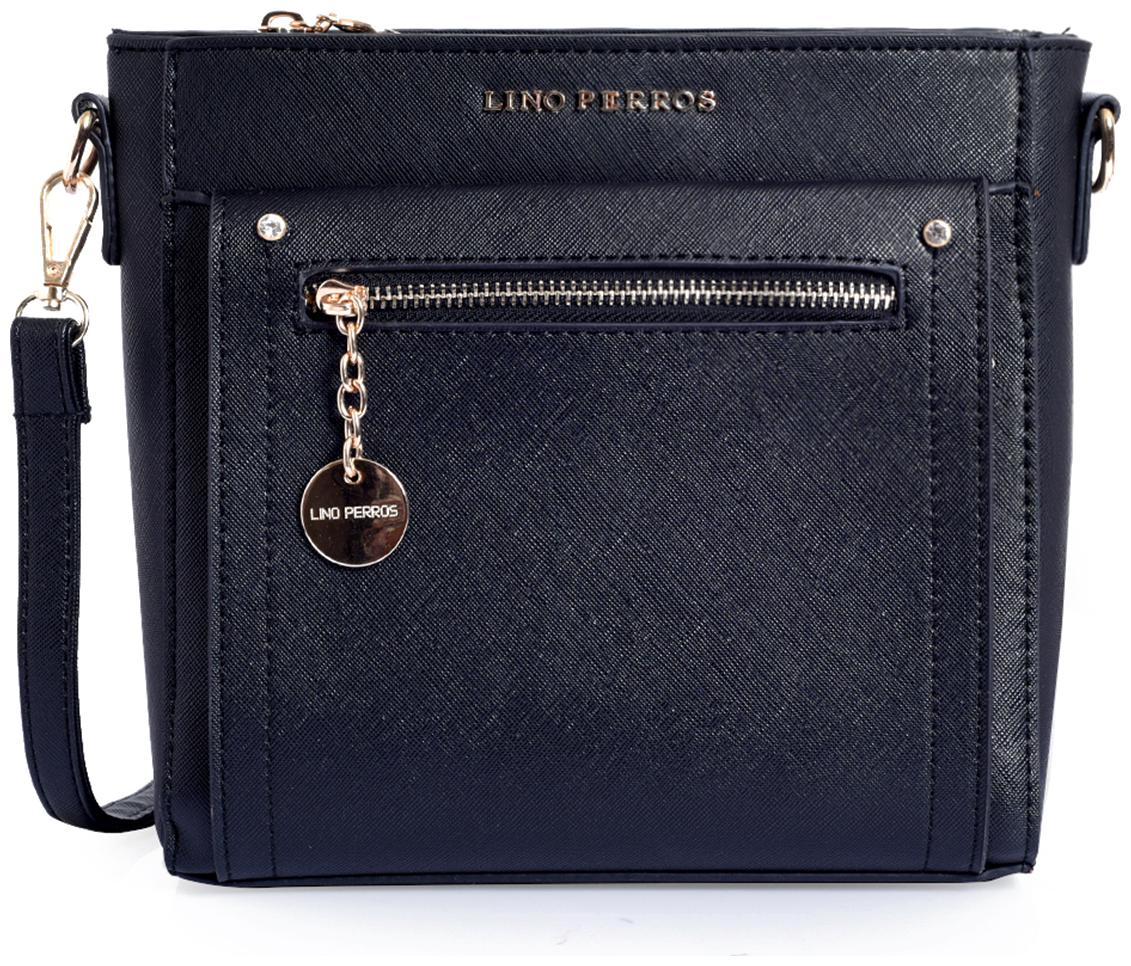 

Lino Perros Black Coloured Sling Bag