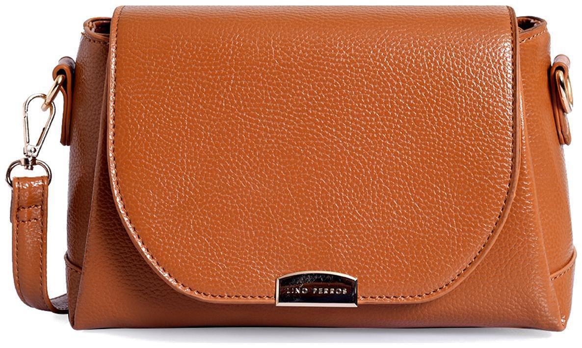 

Lino Perros Women Solid Faux Leather - Sling bag Tan