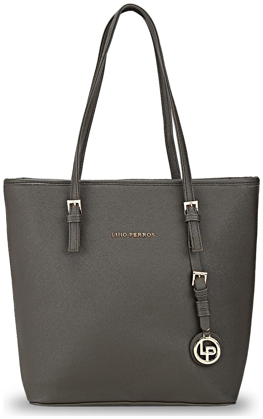 

Lino Perros Faux Leather Women Shoulder bag - Grey