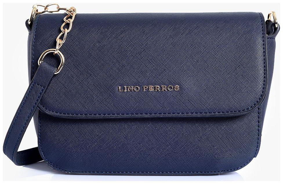 

Lino Perros Blue Leatherite Sling Bag