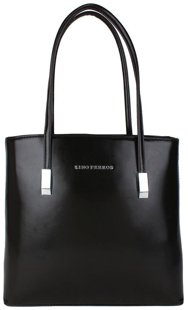 

Lino Perros Faux Leather Women Handheld bag - Black