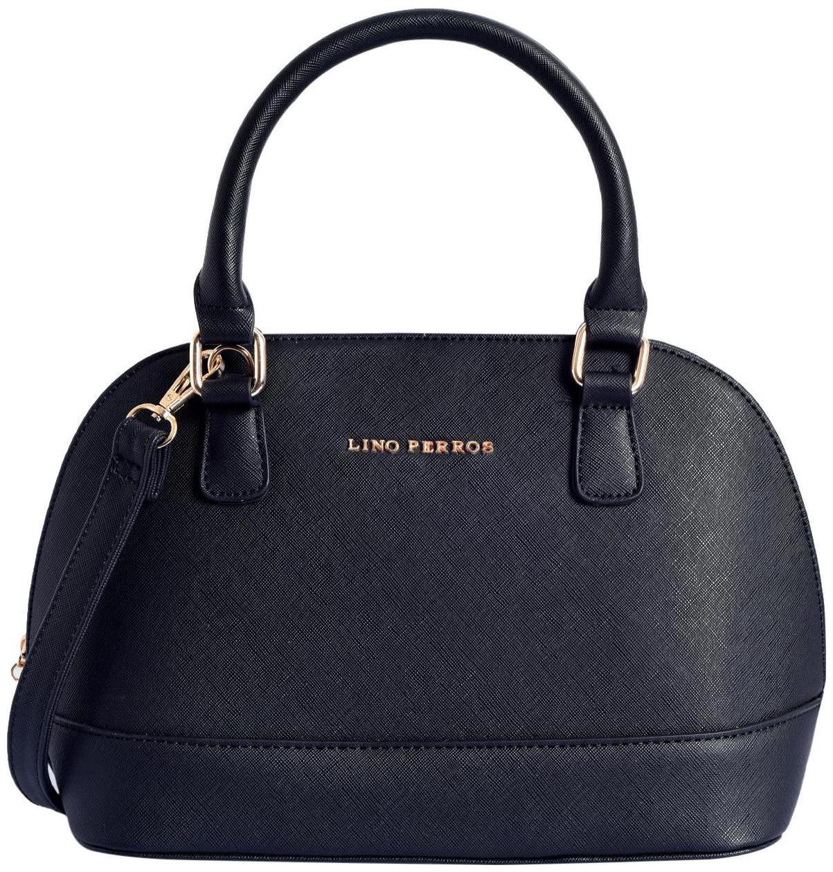 

Lino Perros Faux Leather Women Satchel - Black