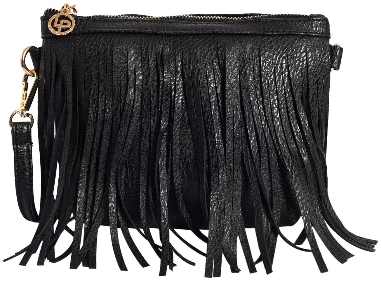 

Lino Perros Black Coloured Sling Bag