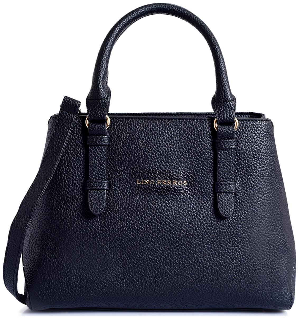 

Lino Perros Faux Leather Women Satchel - Black