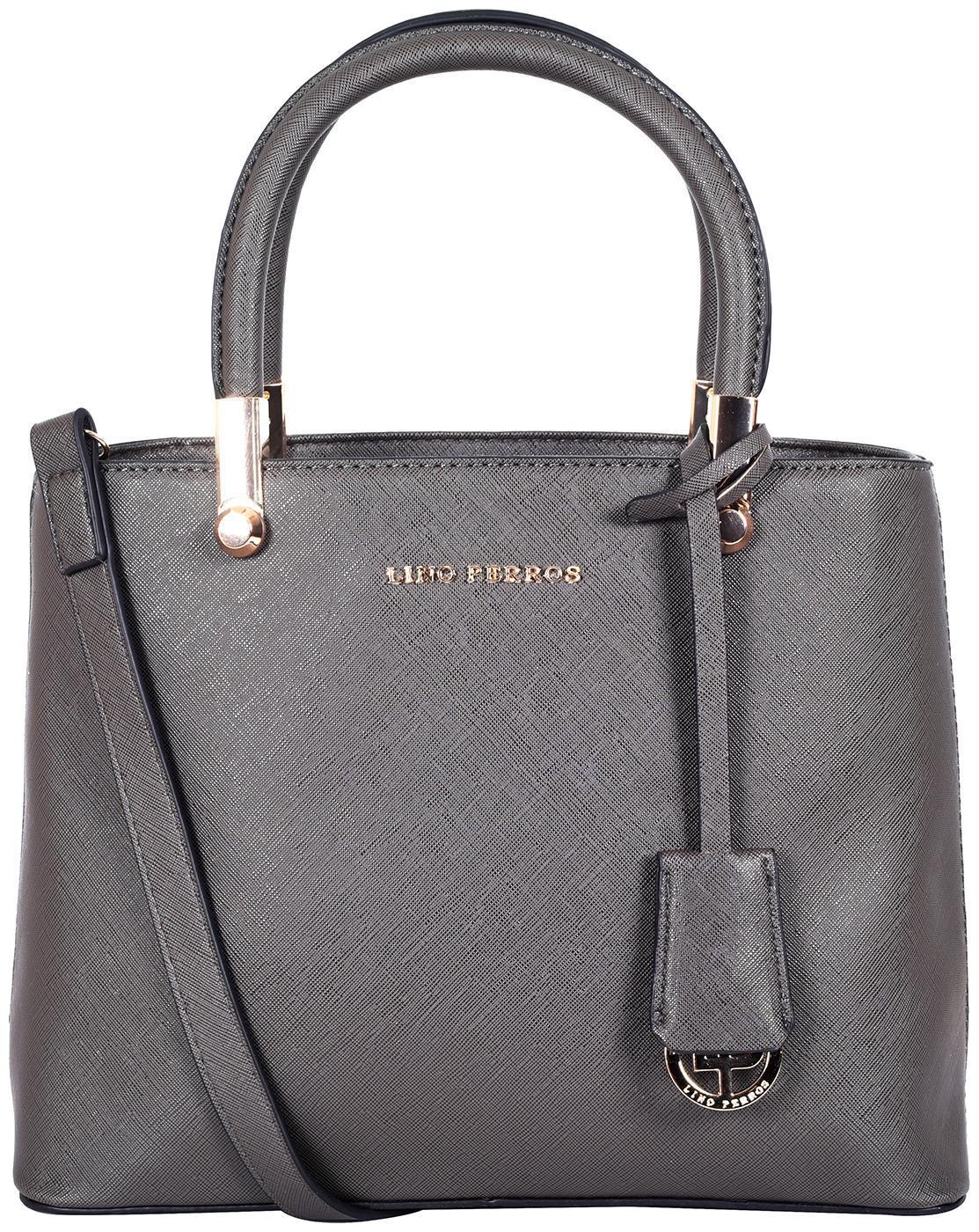 

Lino Perros Faux Leather Women Satchel - Grey