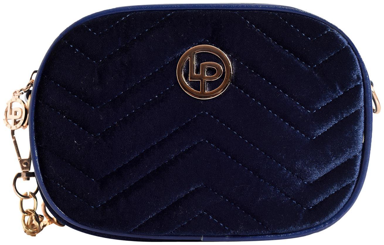 

Lino Perros Women Solid Faux Leather - Sling bag Blue