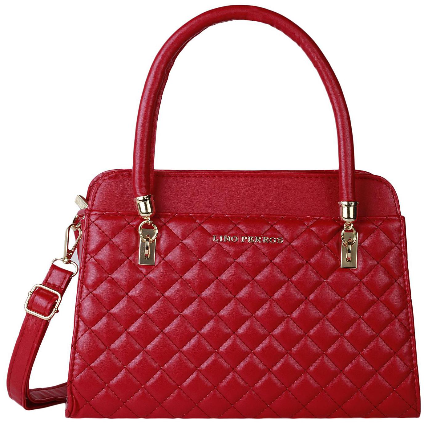 

Lino Perros Faux Leather Women Satchel - Red