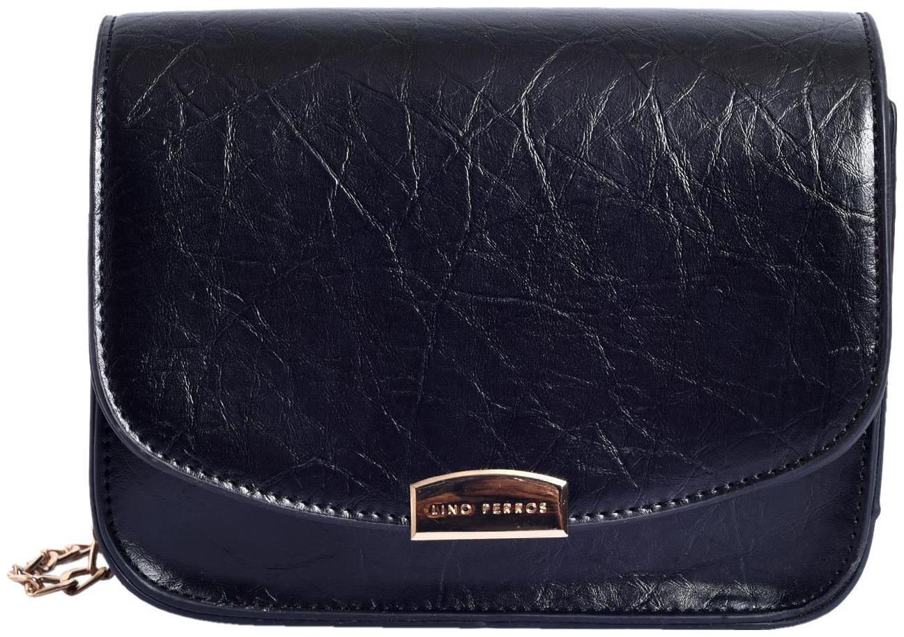 

Lino Perros Women Faux Leather Shoulder Bag - Black