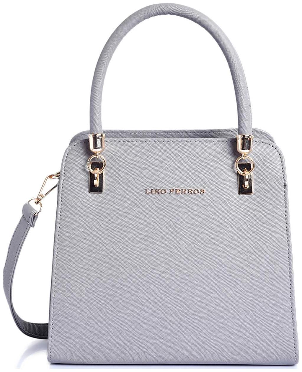 

Lino Perros Women Faux Leather Satchel - Beige