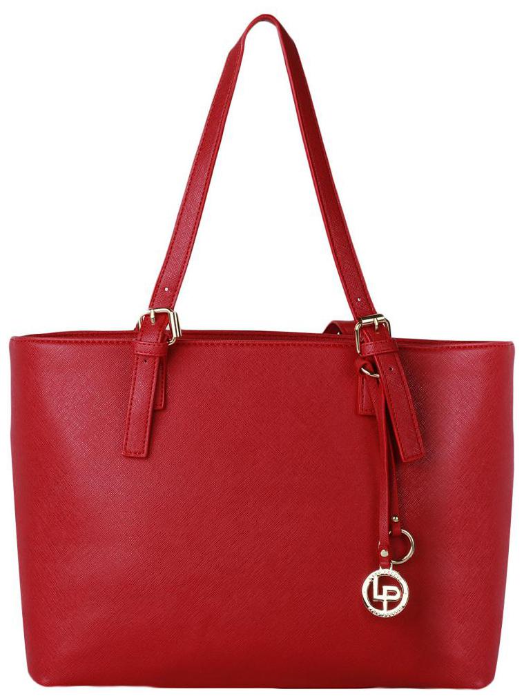 

Lino Perros Faux Leather Women Handheld bag - Red