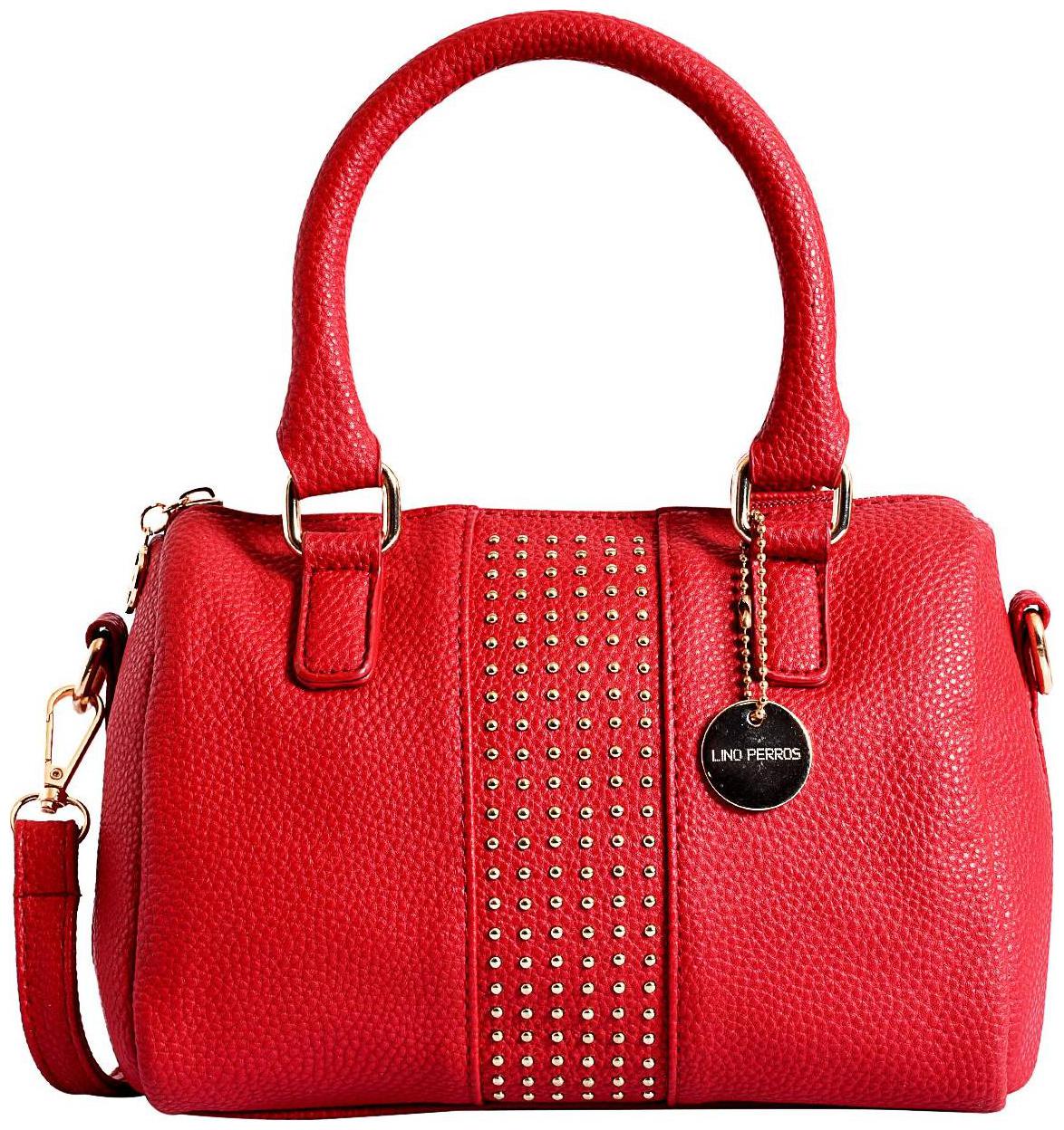 

Lino Perros Women Faux Leather Satchel - Red