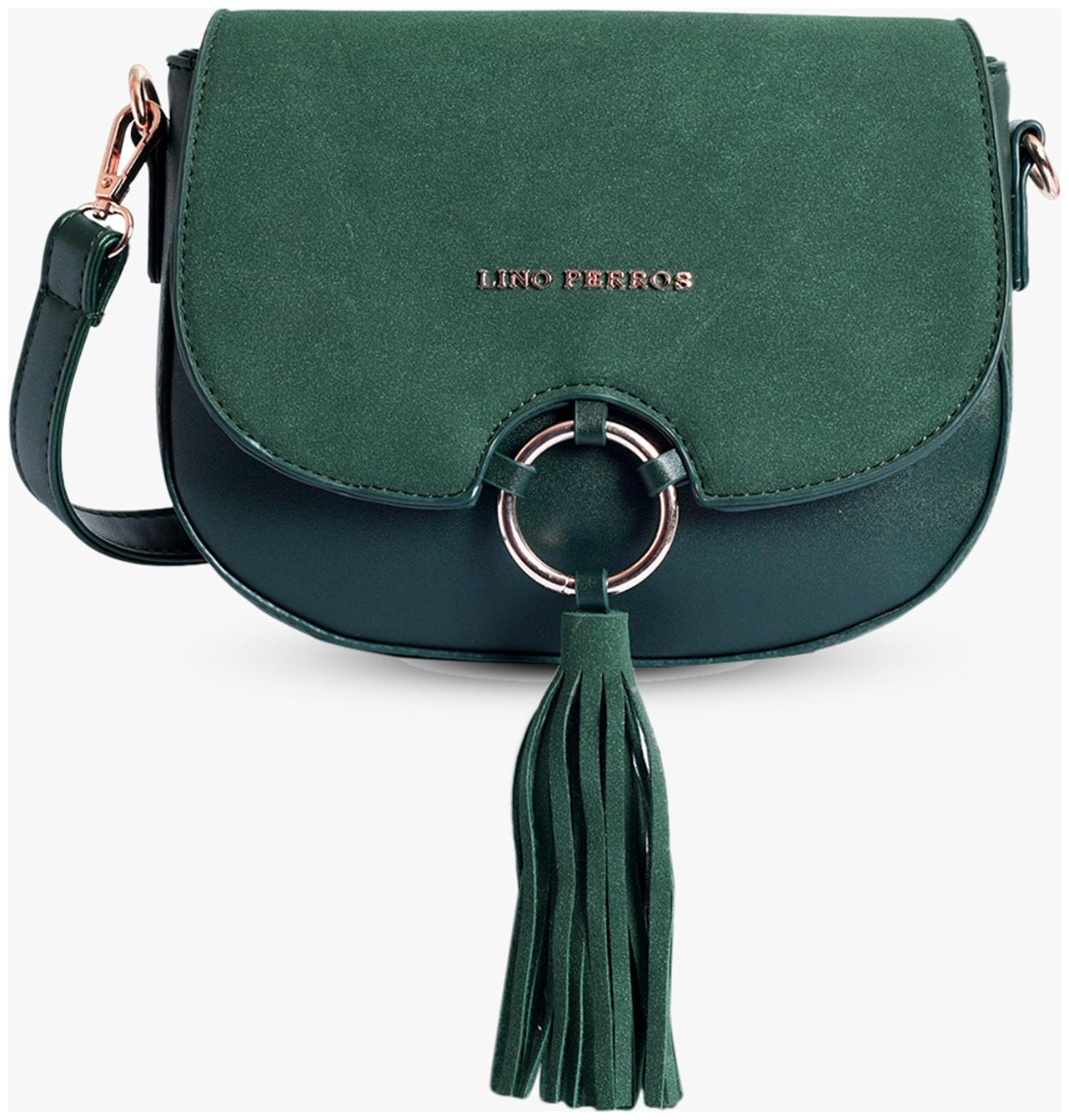 

Lino Perros Green Coloured Sling Bag