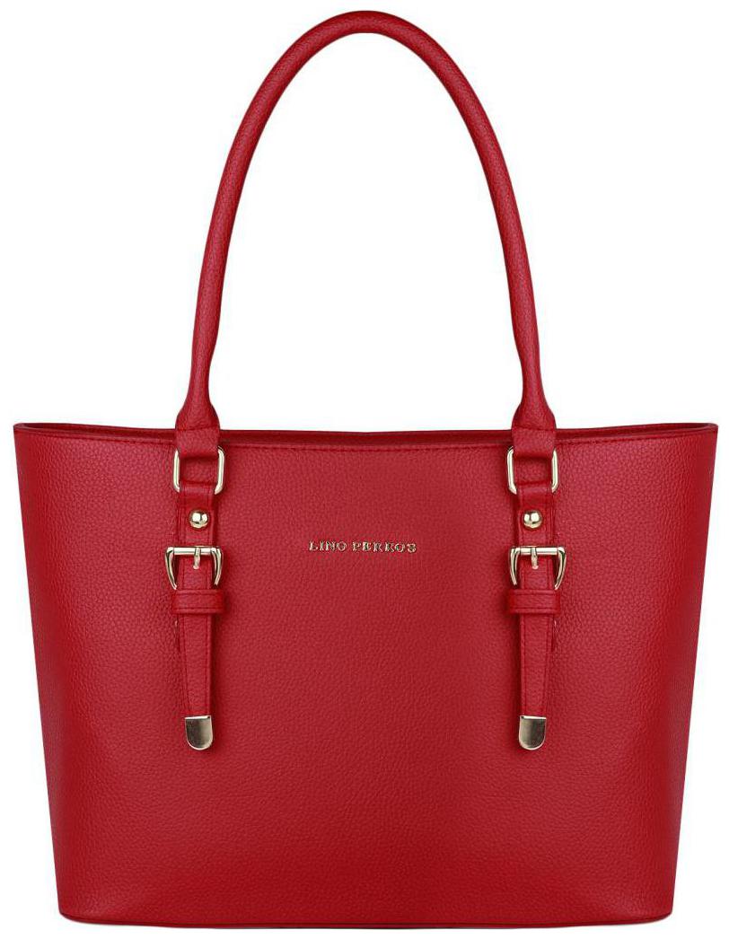 

Lino Perros Faux Leather Women Handheld bag - Red