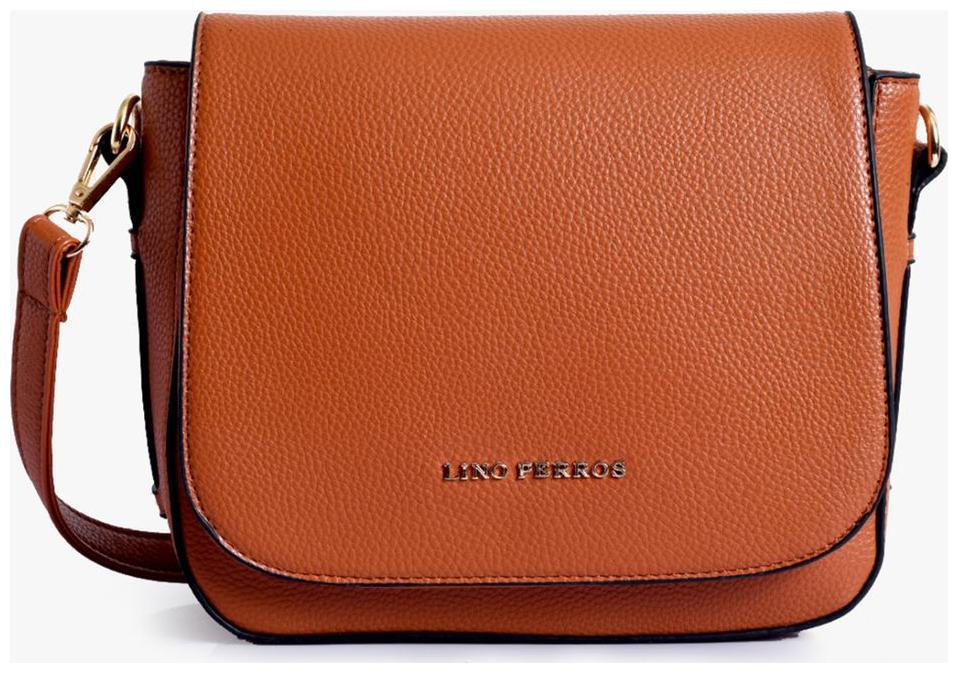 

Lino Perros Women Solid Leather - Sling bag Tan