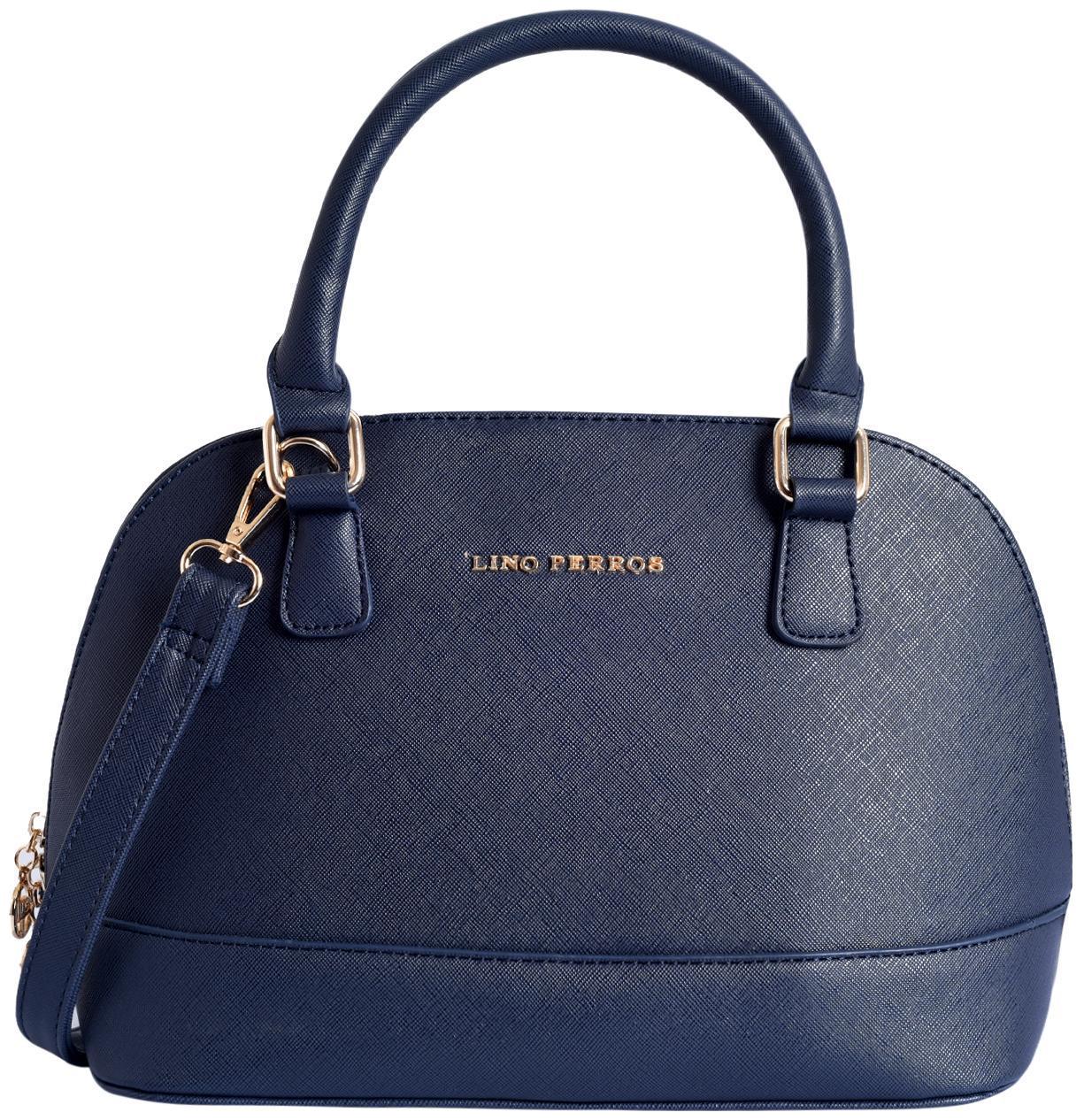 

Lino Perros Faux Leather Women Handheld bag - Blue