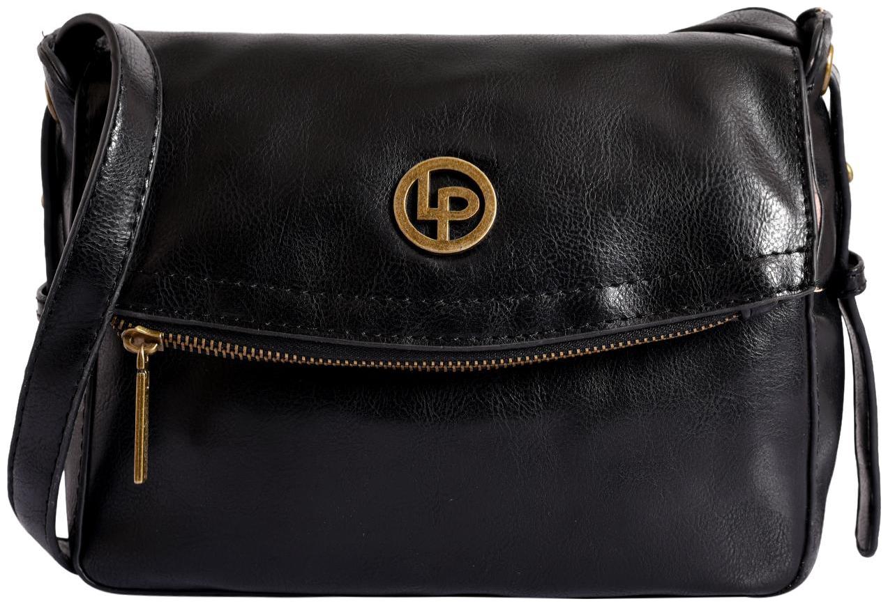 

Lino Perros Black Coloured Sling bag