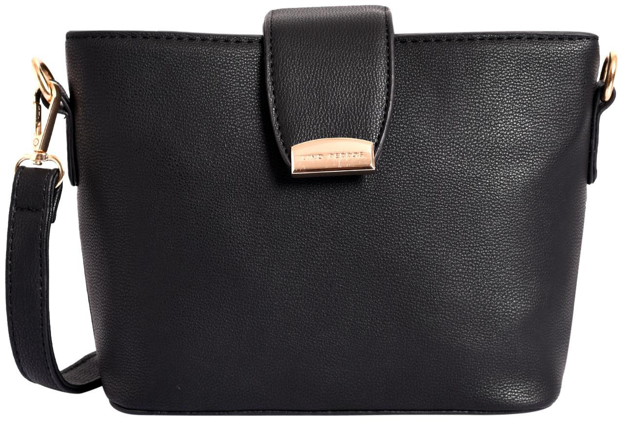 

Lino Perros Women Solid Faux Leather - Sling bag Black