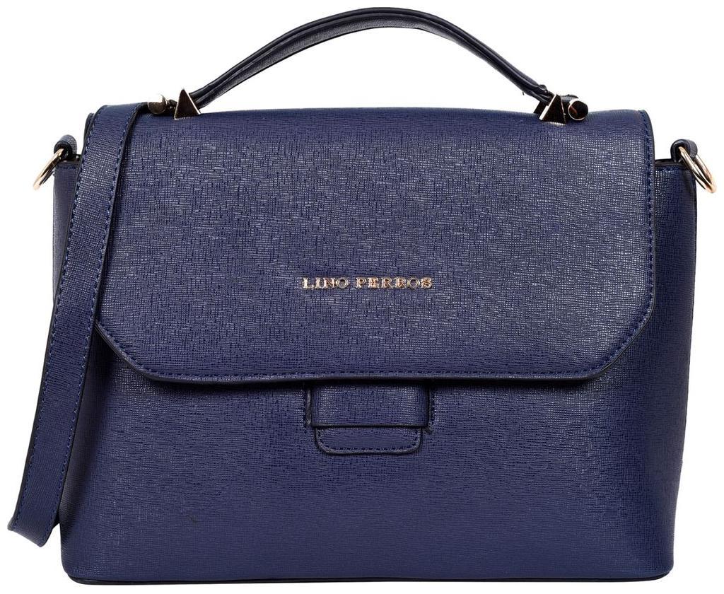 

Lino Perros Faux Leather Women Handheld bag - Blue