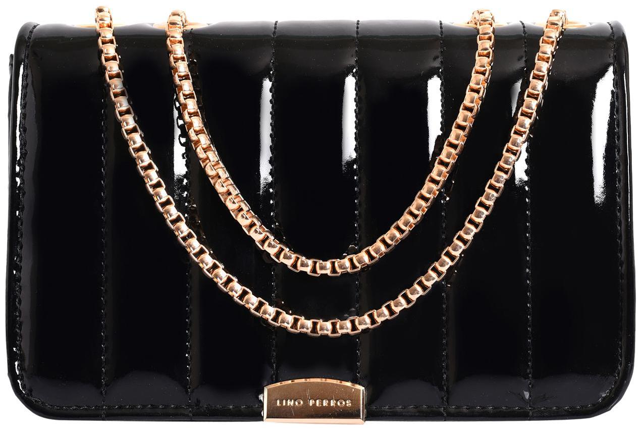

Lino Perros Faux Leather Women Satchel - Black