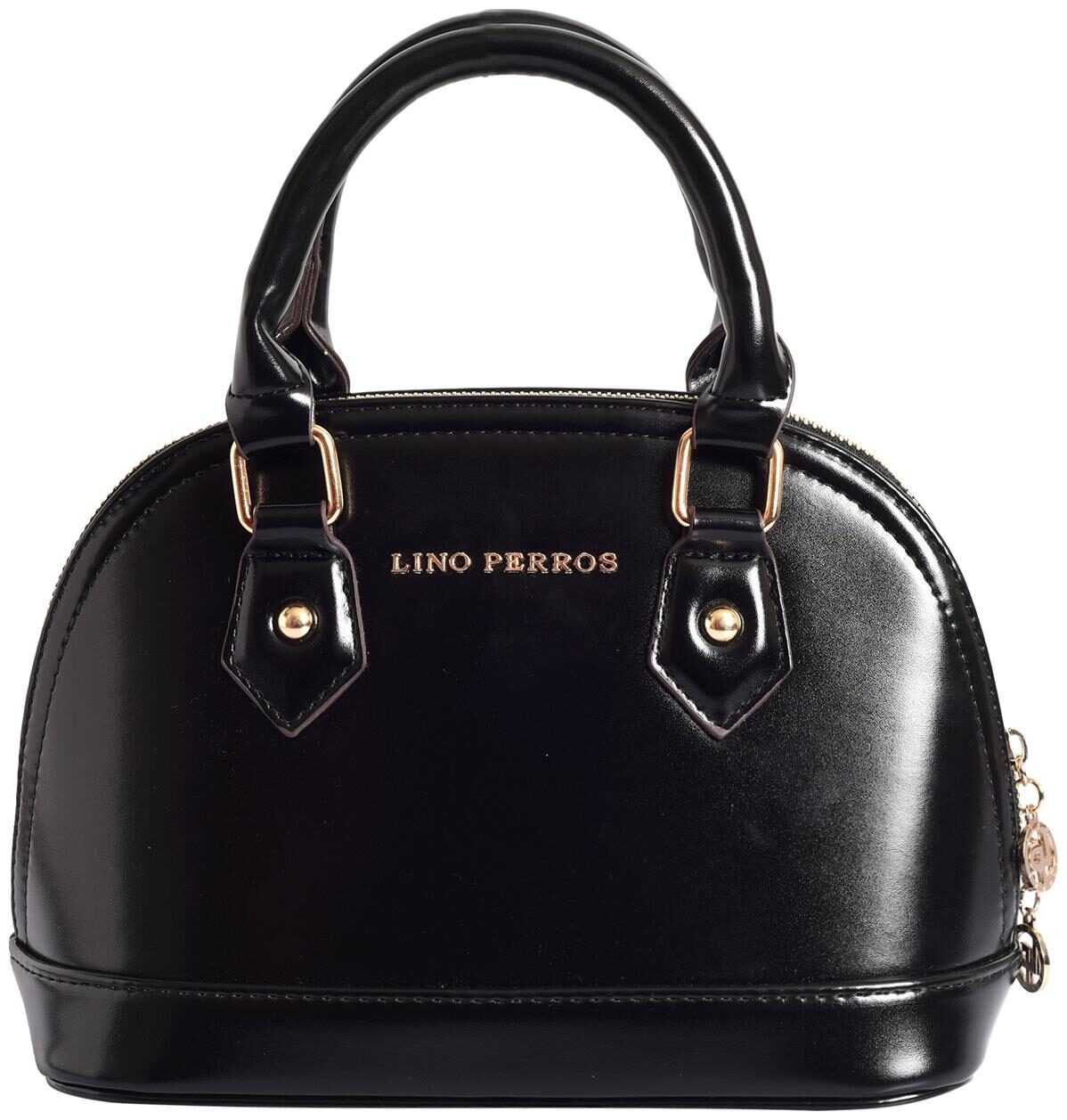 

Lino Perros Faux Leather Women Satchel - Black
