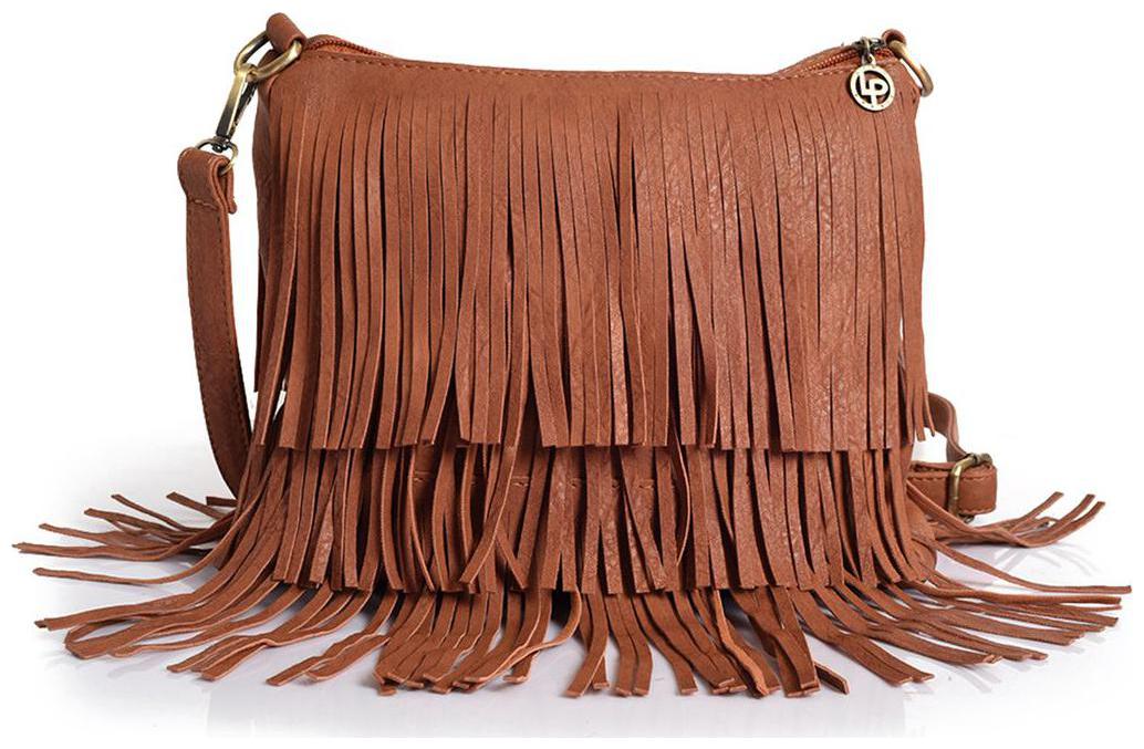 

Lino Perros Women Solid Faux Leather - Sling bag Beige