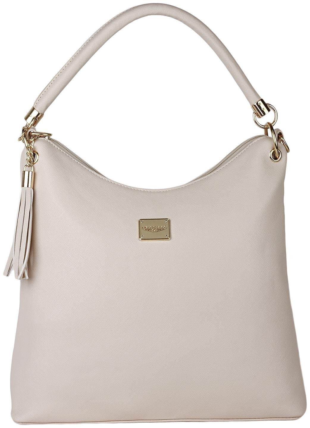 

Lino Perros Faux Leather Women Handheld bag - Beige