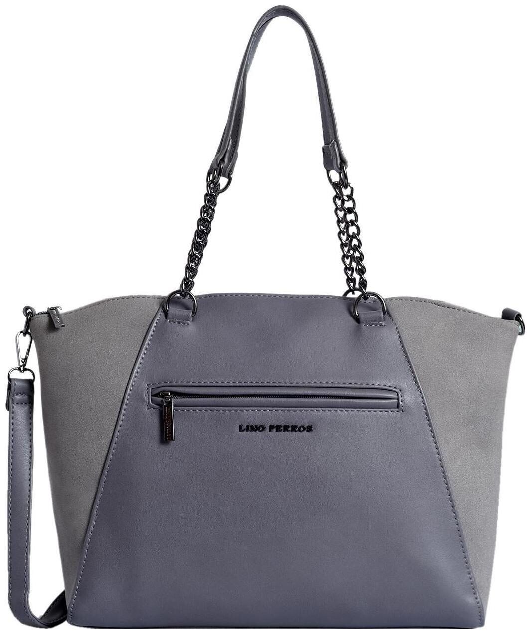 

Lino Perros Faux Leather Women Handheld bag - Grey