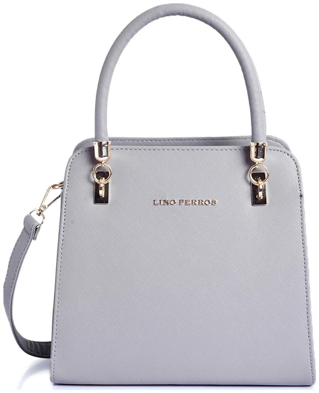 

Lino Perros Faux Leather Women Satchel - Grey