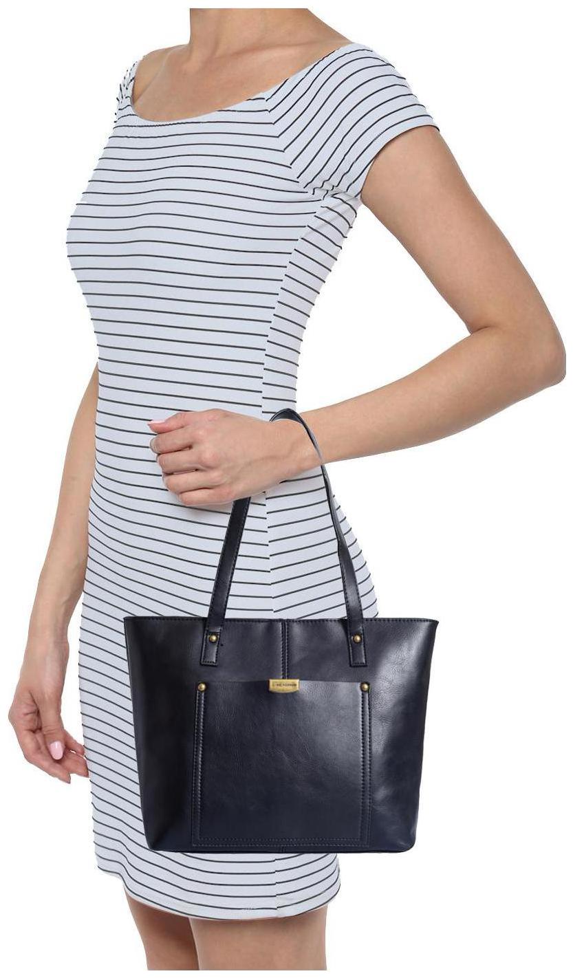 

Lino Perros Faux Leather Women Handheld bag - Black