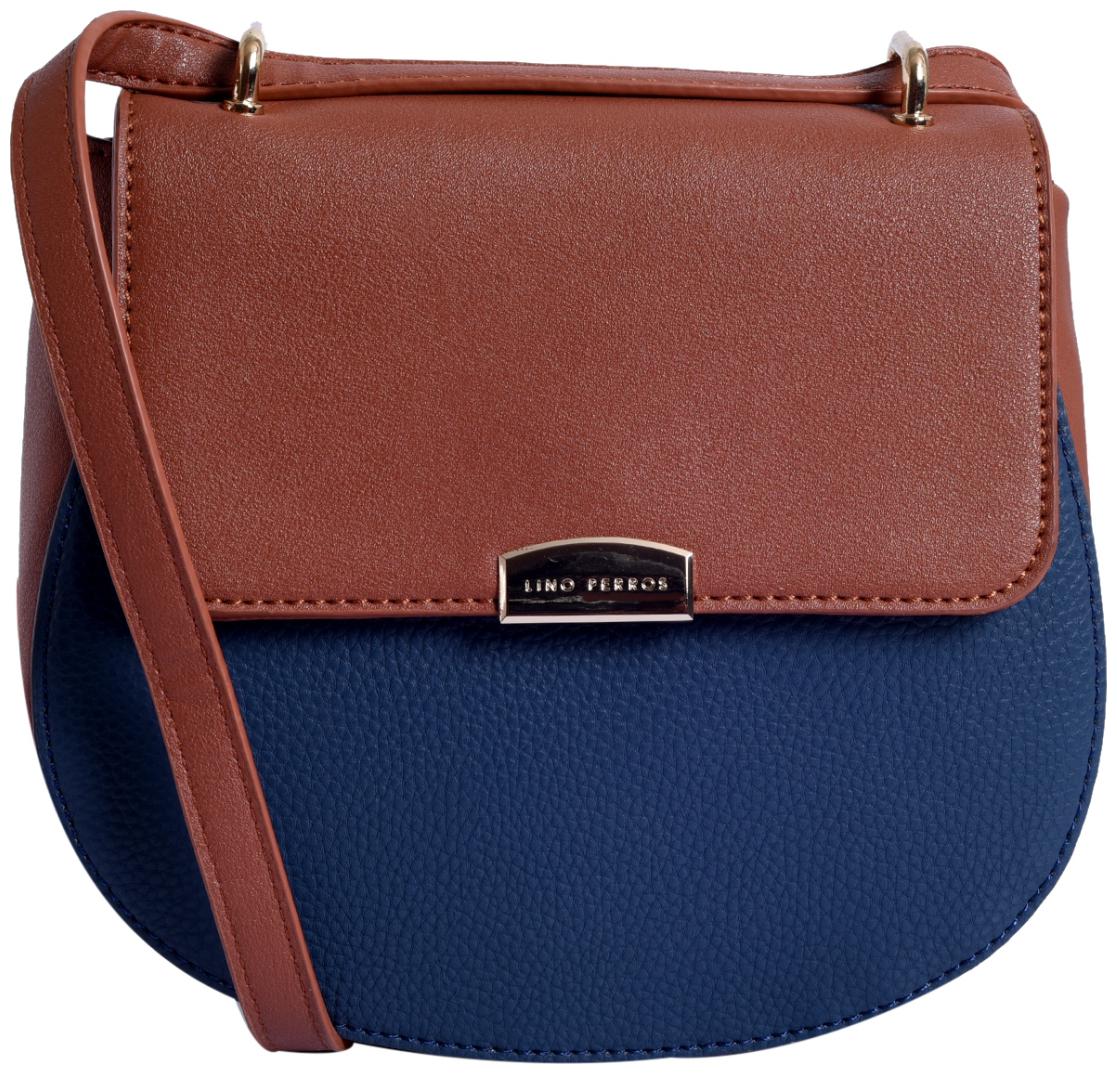 

Lino Perros Womens Tan-blue Sling bag