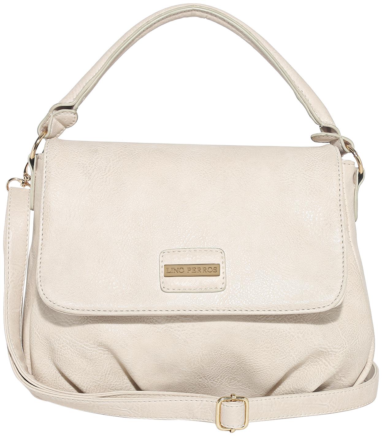 

Lino Perros White Coloured Satchel Bag