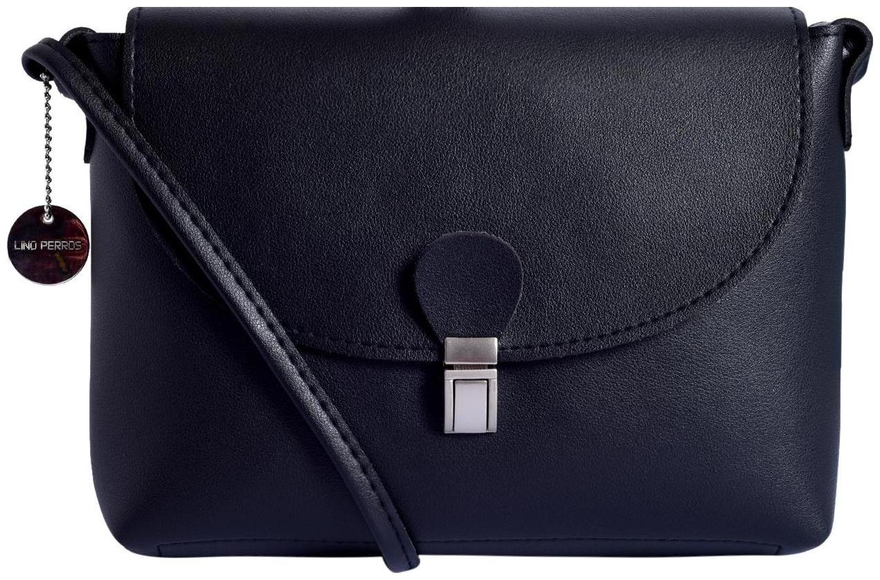 

Lino Perros Women Faux Leather Shoulder Bag - Black