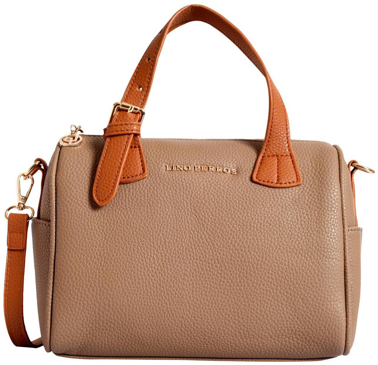 

Lino Perros Faux Leather Women Satchel - Beige
