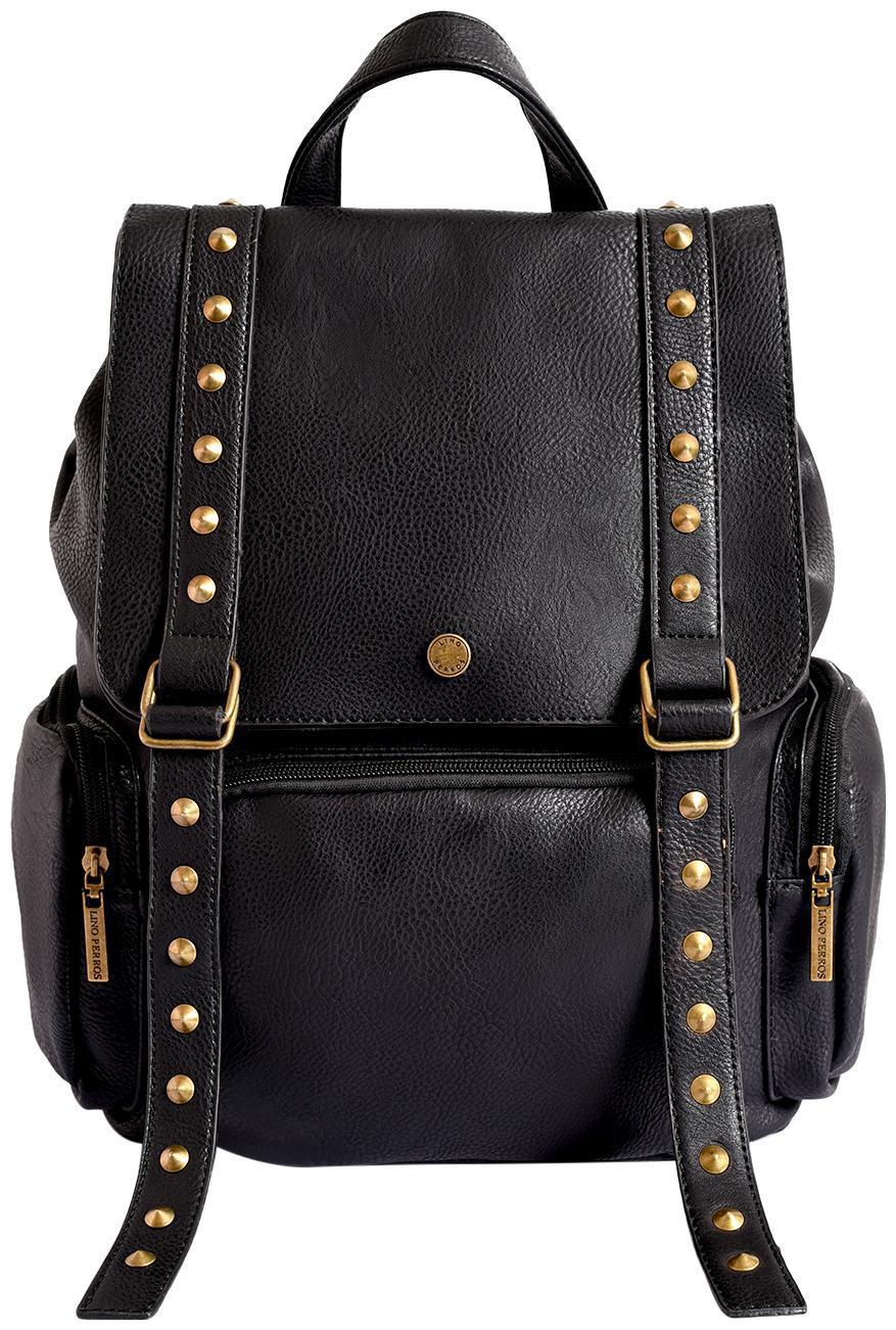 

Lino Perros Faux Leather Women Shoulder bag - Black
