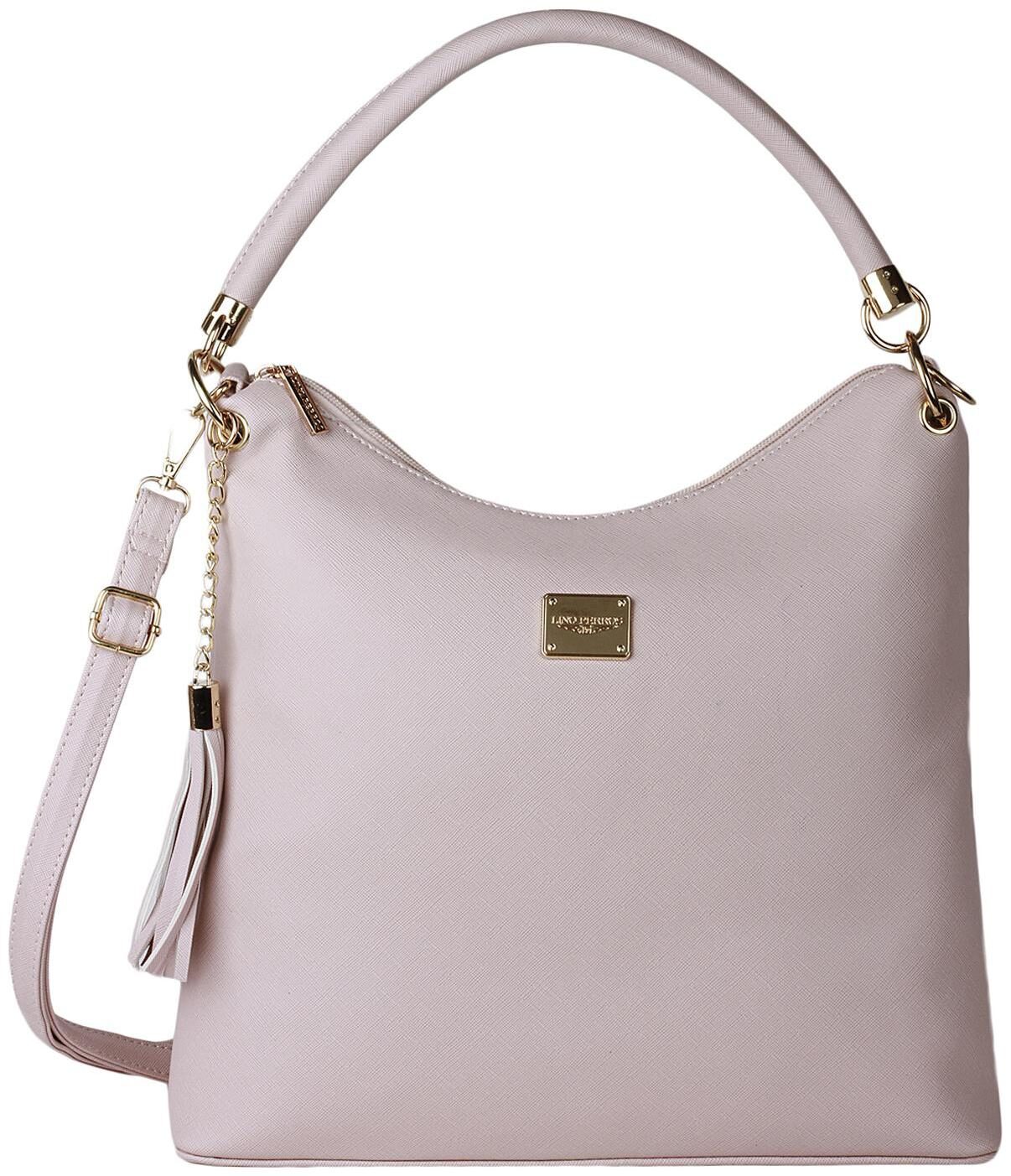 

Lino Perros Faux Leather Women Handheld bag - Pink