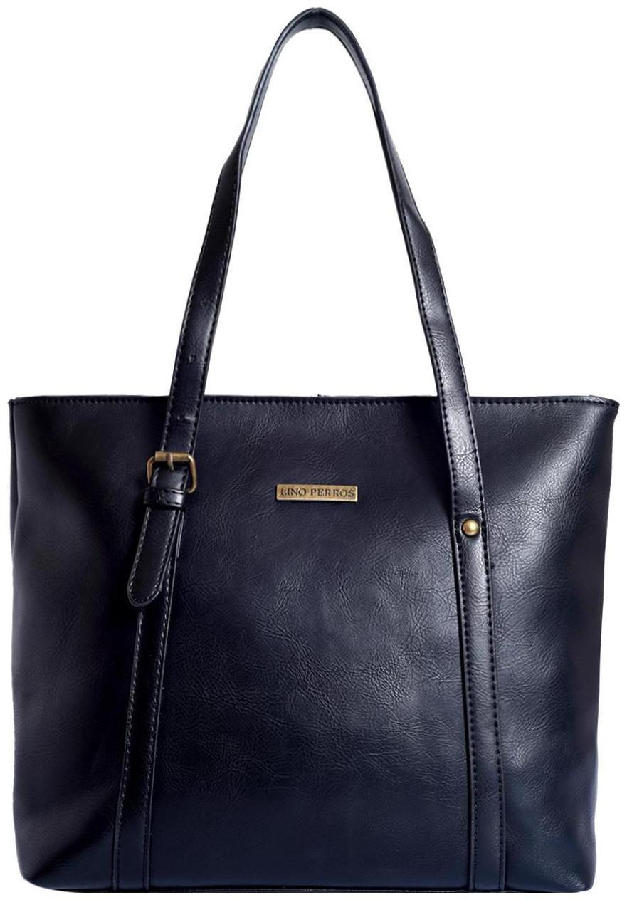 

Lino Perros Faux Leather Women Handheld bag - Black