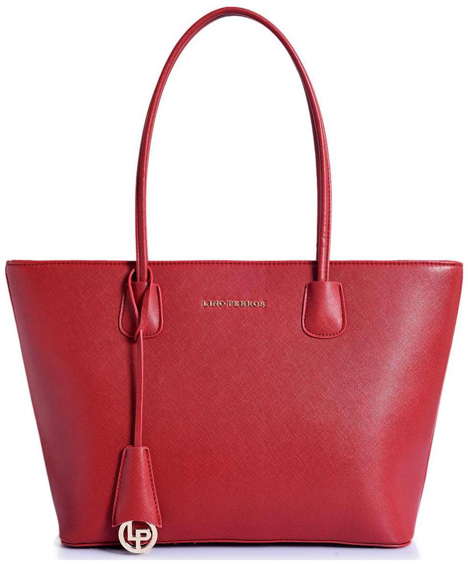 

Lino Perros Women Faux Leather Shoulder Bag - Red