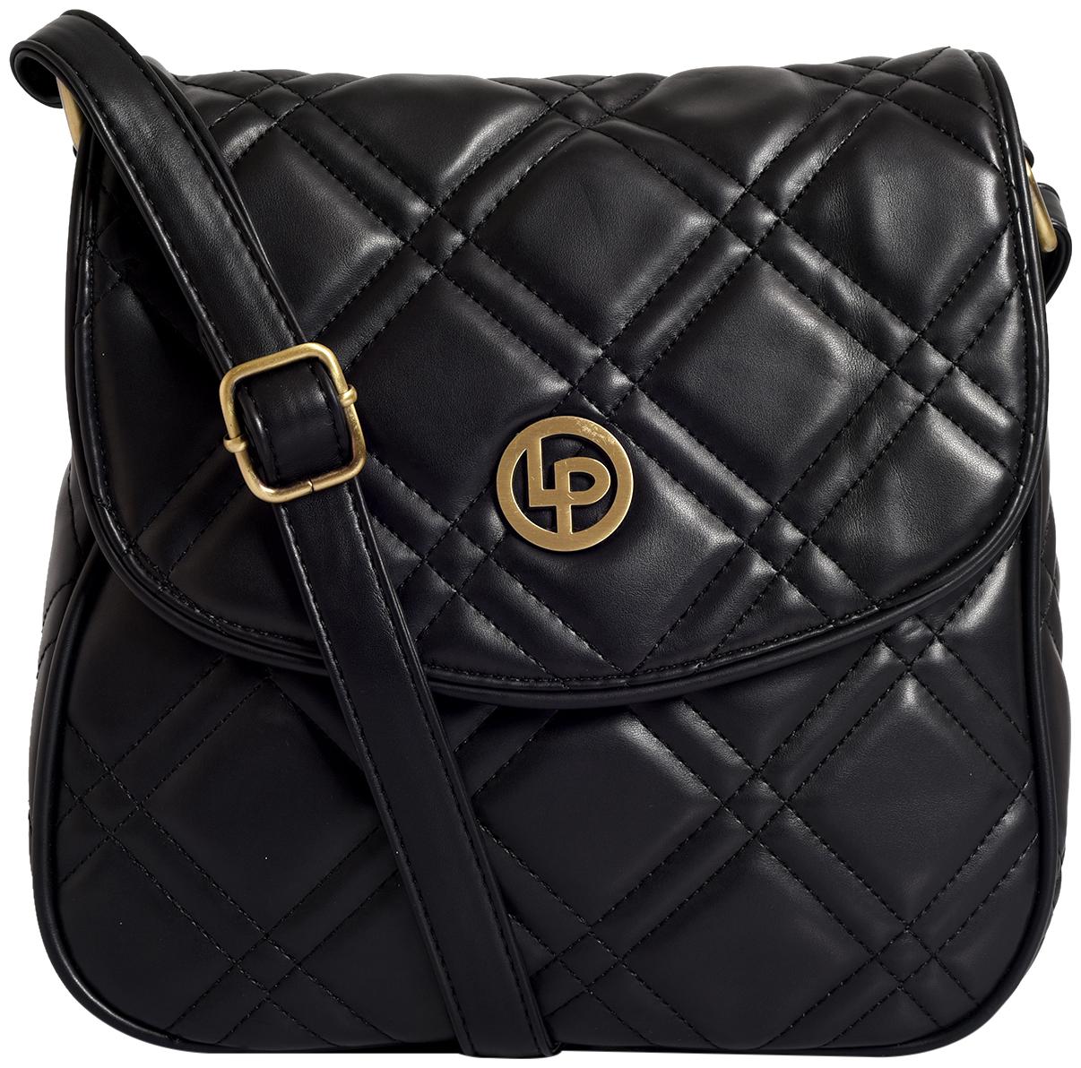 

Lino Perros Black Coloured Sling Bag