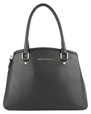 

Lino Perros Faux Leather Women Handheld bag - Black