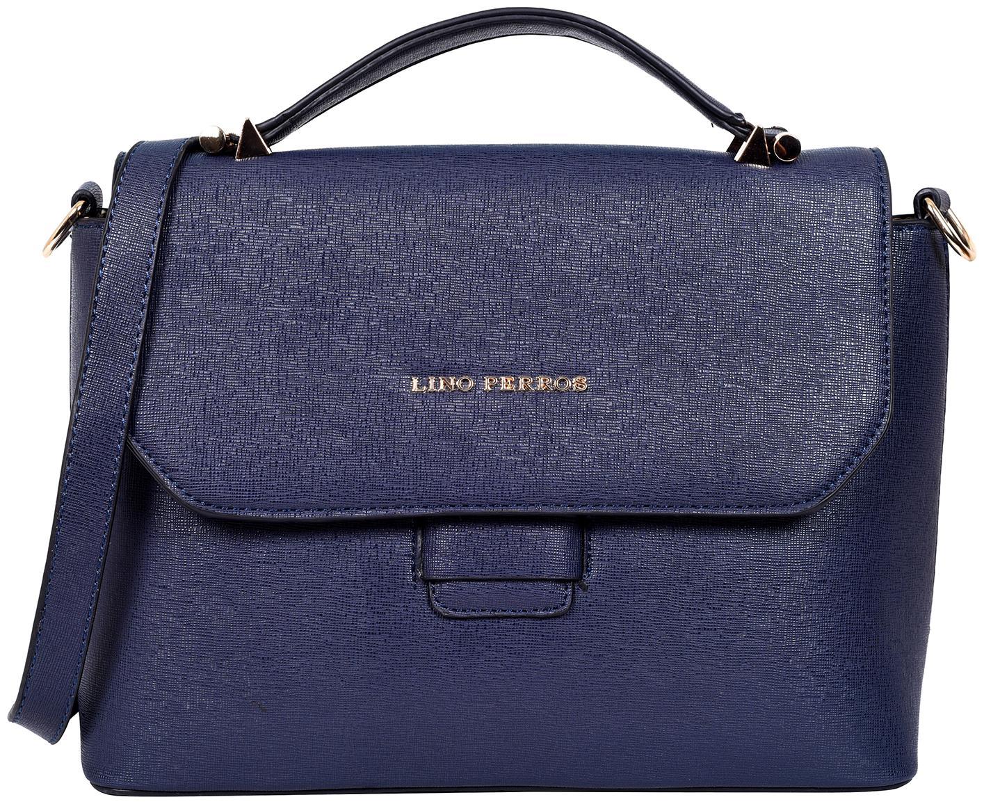 

Lino Perros Faux Leather Women Satchel - Blue