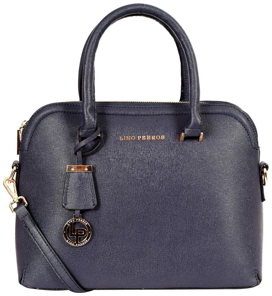 

Lino Perros Faux Leather Women Handheld bag - Blue