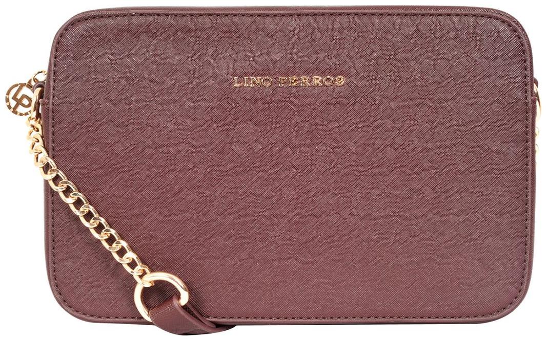 

Lino Perros Brown Leatherite Sling Bag