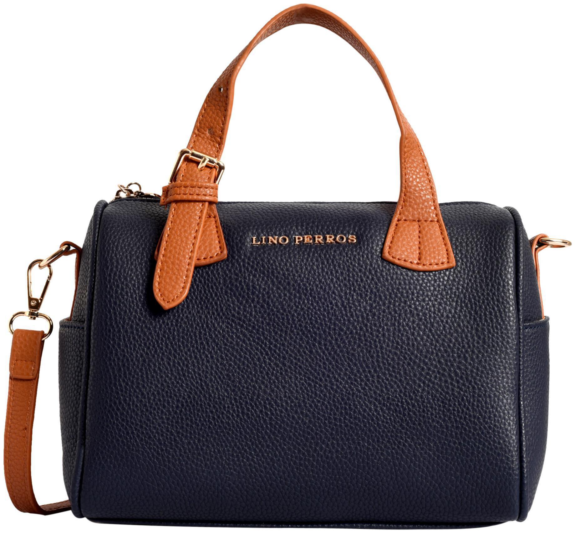 

Lino Perros Faux Leather Women Handheld bag - Blue