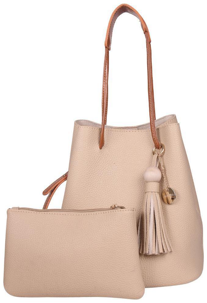 

Lino Perros Faux Leather Women Handheld bag - Beige